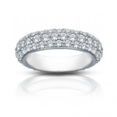 3.50 ct Ladies Three Row Diamond Eternity Wedding Band Ring 3.50 ct Ladies Three Row Diamond Eternity Wedding Band Ring